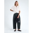 thumbnail image 2 of Free Assembly Women's Ruffle Collar Sweater with Short Sleeves, Midweight, Sizes XS-XXL, 2 of 5