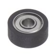 thumbnail image 1 of Unique Bargains Roulement à Rouleau à Poulie en PU 3x10x4 mm, Roue de Guidage Revêtue de Polyuréthane pour Usage Industriel, Noir, 1 of 5