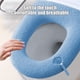 thumbnail image 4 of Funda de inodoro gruesa y aislante | Cojín de franela lavable y reutilizable con cremallera | Acolchado suave y cómodo para el baño | Almohadilla de inodoro cálida para el invierno en azul, verde,, 4 of 6