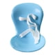 thumbnail image 3 of Asiento de coche para muñecas y clip de ventilación, elegante modelo de silla para muñecas, mini asiento de coche de peluche Azul, 3 of 9