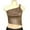 Coffee, variant on Uaswgudfs Women's One Shoulder PU Leather Ruched Tank Top - Short Party Clubwear, Strapless Top Night Out & Streetwear