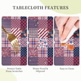 thumbnail image 4 of Patriotic American Plaid Round Tablecloth 60 Inch, Decorative Holiday Home Party Table Cloth for Kitchen Dining Picnic Table Cover, 4 of 6
