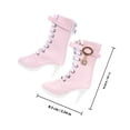 thumbnail image 2 of PAMINGONO 2 Paires Chaussures Bébé Poupée Bottes à Talons Hauts Assorties Couleur Jeu de Rôle Enfants Diverses Occasions, 2 of 8