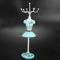 thumbnail image 6 of Jewelry Stand, Jewelry Display, Exquisite Unique Resin Lady Figure Necklace Stand with Round Shaped Base Design is Easy to Use for Hanging Small Items and Ensure Beautiful Appearance, Style 1, 6 of 7