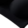 thumbnail image 6 of Shrysg Women's Wireless Push-Up Bralette Solid Color Breathable T-Back Everyday Bra Light Support Casual Underwear Black, 6 of 6