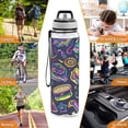 thumbnail image 7 of Hamburger Sandwich Fruit Sports Water Bottle Portable Travel Mug 32oz BPA Free Leak Proof Straw Transparent Tritan for Gym Yoga Cycling Camping, 7 of 7
