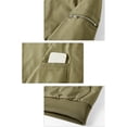 thumbnail image 6 of Thousandth Stylish Zip Up Bomber Jacket for Men Trendy Plus Size Urban Coat with Ribbed Cuffs Athletic Casual Outerwear for Fall, 6 of 7