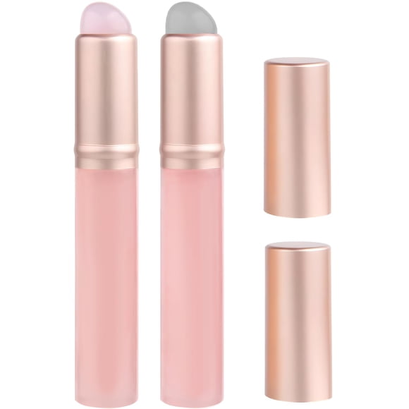 Pincel labial de silicona Qiifaiikooii, 2 piezas con tapa