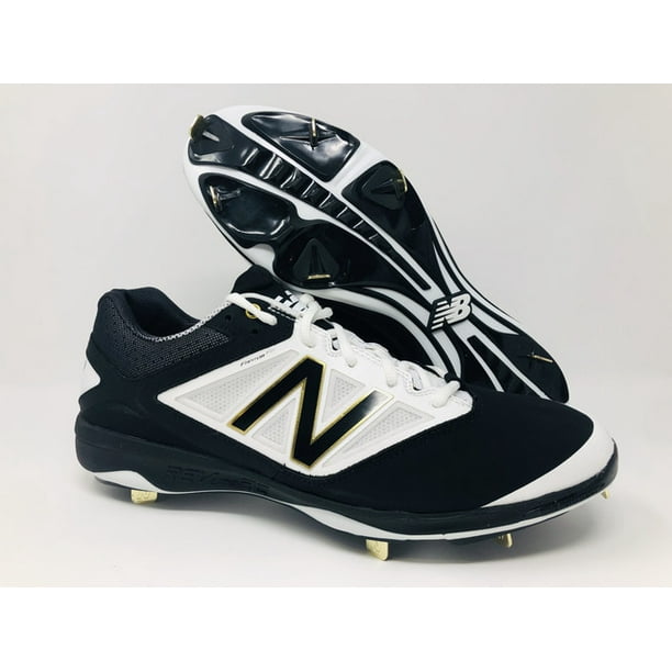 black and white new balance cleats