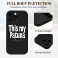 thumbnail image 2 of Stylish Black iPhone 15 Pro Case - " This my Patuna " Bold White Text & Tower Design Lightweight & Yellowing Resistant, 2 of 6