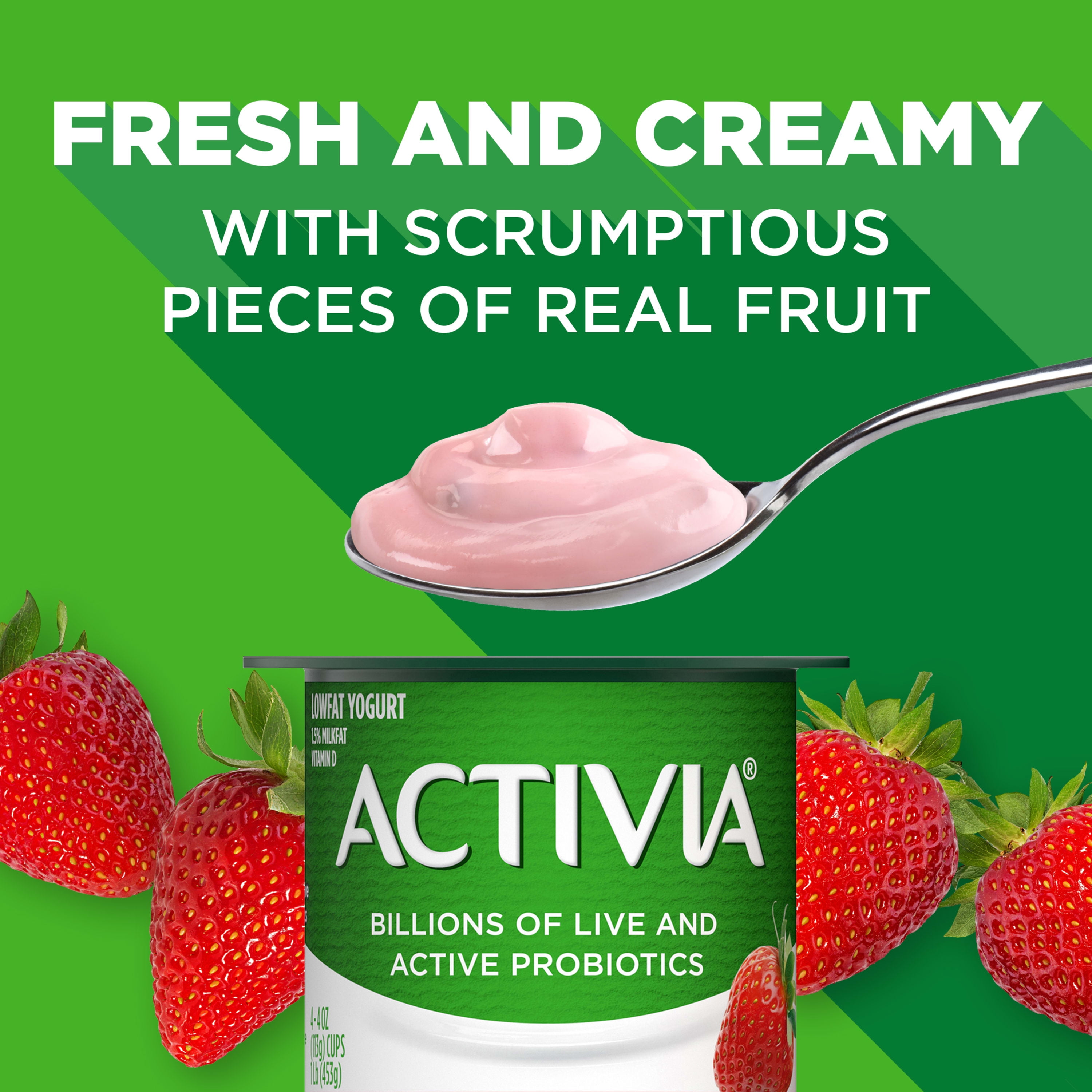 Activia® Strawberry Probiotic Low Fat Yogurt Drink, 7 fl oz - Fry's Food  Stores