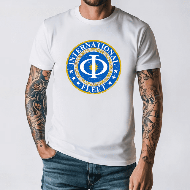Vintage INTERNATIONAL FLEET LOGO T-SHIRT - Ender®s Orson Scott Card Game T-Shirt