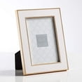 thumbnail image 3 of Torre & Tagus Regis Gold Trim White Enamel Frame - 5x7, 3 of 3