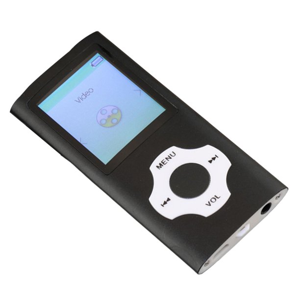 Reproductor de música digital LCD Sunnimix de larga duración de la Batería Negro