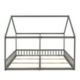 thumbnail image 4 of Harper & Bright Designs Twin House Bed for Kids with Guardrails and Assembly Tools, Gray / White, 4 of 10