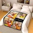 thumbnail image 5 of Custom Blanket with Photos Text Customized Blanket Personalized Flannel Throw Blankets for Adult Kid Birthday Christmas Fathers Mothers Valentines Day Customized Gift Blankets, 5 of 5