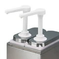 thumbnail image 6 of Condiment Pump Bottle Sauce Dispenser Pump, 1.4L Capacity Stainless Steel Easy to Clean Salad Seasoning Sauce Pump Station for Commercial Use Double head, 6 of 7