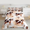 thumbnail image 2 of Homewish Teenagers Animal Cow Full Size Comforter Sets 3-Piece,Western Farmhouse Bedding Comforter Set,Vintage Botanical Cactus Lightweight Bedding Sets,Breathable Home Decor,Reversible, 2 of 8