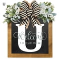 thumbnail image 3 of LCXmlly Wreath And Bow Personalized Front Door Wreath: Farmhouse Style Welcome Sign, 3 of 6