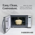 thumbnail image 5 of Farberware Microondas de encimera de 1000 vatios, 1,1 pies cúbicos - Horno microondas con iluminación LED y bloqueo para niños - Perfecto para apartamentos y dormitorios - Fácil de limpiar, blanco, pl, 5 of 5