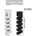 thumbnail image 2 of 24pcs Silicone Flexible Cable Cover Protector Charger Coiled Cable Protector (black, Gray), 2 of 5