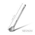 thumbnail image 1 of Ensemble de Cuillères Spork à Long Manche en Titane, Extérieur, Portable, Fini Mat, Couverts Spork pour Dîner, Équipement de Camping et de Randonnée, Cuillère en Titane, 1 of 6