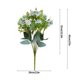thumbnail image 2 of Decoración floral artificial Centro de mesa Hogar Hotel Ramo de flores falsas Fiesta de boda Flor de tela de seda, Azul cielo kenally HA6704-06B, 2 of 6