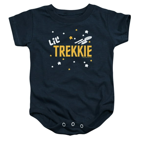 Star Trek Future Captain Infant Baby Romper Navy