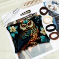 2 PCS Shrapnel Pouch Cartoon Owl Pocket Cosmetic Bag Portable Coin