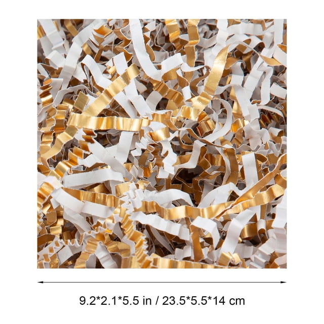 100G Crinkle Paper Shreds for Gift Baskets and Boxes, Confetti Paper Filler for Party Decorations, Gift Wrapping Supplies, Arts and Crafts, Colorful Raffia Shredded Paper