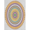 thumbnail image 1 of Ahgly Company Indoor Rectangle Patterned Rose Purple Novelty Area Rugs, 5' x 7', 1 of 6