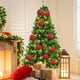 thumbnail image 5 of Juego de 6 bolas de espuma de lana para árbol de Navidad, adornos navideños para árbol de Navidad, juego de bolas de espuma de lana para fiesta., 5 of 5