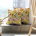 thumbnail image 6 of LALILO Throw Pillow Covers Romantic White Flowers Zigzag Yellow Cushion Cover 18" x 18", 4369 Pack, 6 of 6