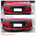 thumbnail image 2 of Ikon Motorsports Front Bumper Lip Compatible With 2021-2022 Honda Accord Carbon Fiber Print IKON V1 Style PP 3PCS Front Lip Splitter Kit, 2 of 7