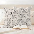 thumbnail image 3 of Beige Farm Chicken Pillow Covers 2 Pack Country Farmhouse Black White Rooster Chick Eggs Pillowcase Waterproof Outdoor Throw Pillow Cover for Patio Garden Square Cushion 26”x26”, 3 of 9