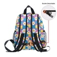 thumbnail image 5 of FORMRS Kids School Backpack with Front Zippered Pocket 12" Student Travel Daypack, Blue Checkered Daisy, 5 of 6
