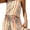 Multicolour, variant on MLDRA Women's 2 Piece Outfits Boho Striped Print Cami Top and Shorts Set Summer Romper