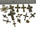 thumbnail image 3 of 50pcs Assorted Lots of Antique Bronze Cross Charms Pendants Jewelry Making, 3 of 5