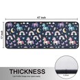thumbnail image 5 of Unicorn and Moon Blue Pattern Anti Fatigue Kitchen Rugs Set Of 2, Non Slip Washable Decorative Floor Mats for Sink Laundry and Home Use, 17"x47", 5 of 5