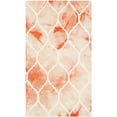 thumbnail image 2 of Safavieh Dip Dye Christabella Distressed Area Rug, Orange/Ivory, 4' x 6', 2 of 7
