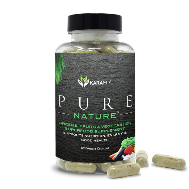 Ups Bolt Betydning KaraMD Pure Nature, Fruit and Vegetable Whole Food Supplement, 120 Capsules  - Walmart.com