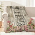 thumbnail image 2 of Wedding Anniversary Blanket Gift for Couples Marriage Prayer Gifts Blanket Unique Newlywed Gifts Engagement Gifts for Couples Marriage Gift for Couple Mom Dad Parents for Valentines, Birthday 60"X50", 2 of 6