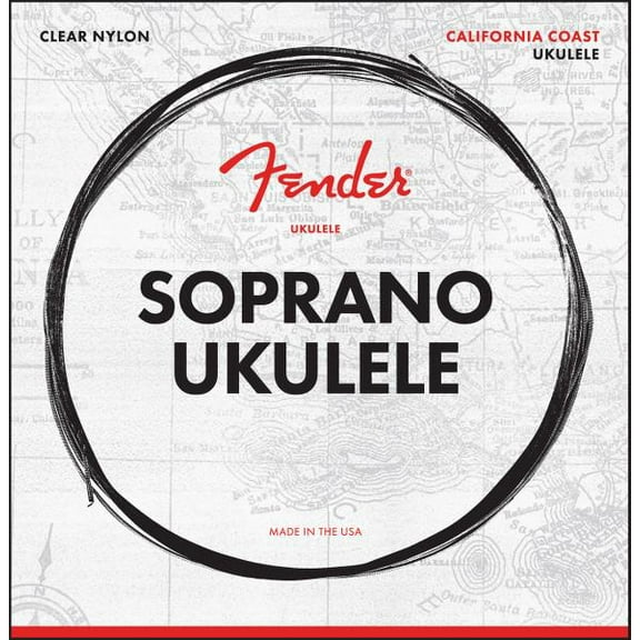 Fender Soprano Ukulele Strings, Set of Four