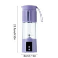 thumbnail image 3 of Taicans Portable Electric Juicer & Baby Food Blender,12-Blade Glass Cup Grinder,Travel Rechargeable Smoothie Maker,9.33x3.15in Personal Blender, 3 of 6