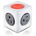 thumbnail image 2 of Multicontacto y Supresor de Picos eCUBE IUSA  control remoto blanco, 2 of 4