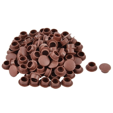 Unique Bedroom Chairs Unique Bargains 100 Pcs Antislip Plastic Round 14mm Chair Foot Cover Table Furniture Leg Protector Brown ()