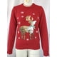 thumbnail image 5 of Suéter navideño rojo 2024 Suéter feo para mujer Lindo jersey con lentejuelas de oso de alce Suéter superior Otoño Invierno Casual 39944, 5 of 5