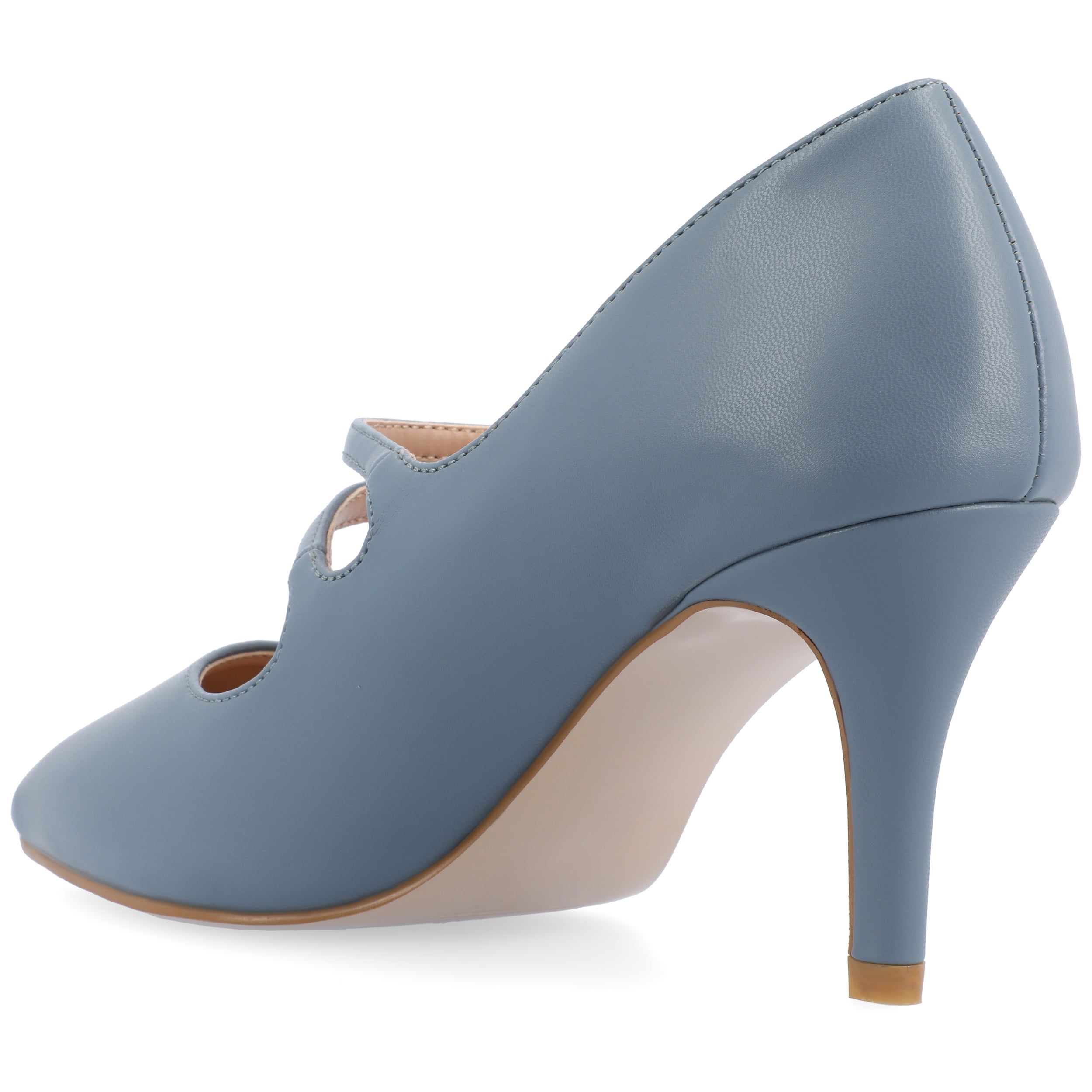 Journee Womens Sidney Narrow Width Pointed Toe Mid Heel Pumps