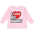 thumbnail image 3 of Inktastic I Love My Nanny Boys or Girls Long Sleeve Toddler T-Shirt, 3 of 5