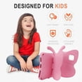 thumbnail image 5 of Dteck Case for Fire HD 8 / HD 8 Plus (12th/10th Gen,2022/2020), Butterfly Case with Kickstand Light EVA Full Boby Drop Protective Rugged Shockproof Kid-Proof Fire HD 8 Case for Kids,Pink, 5 of 7